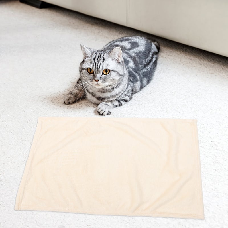 🐾 بطانية صوف دافئة سميكة للحيوانات الأليفة مناسبة للأرائك والأسرة - Image 3
