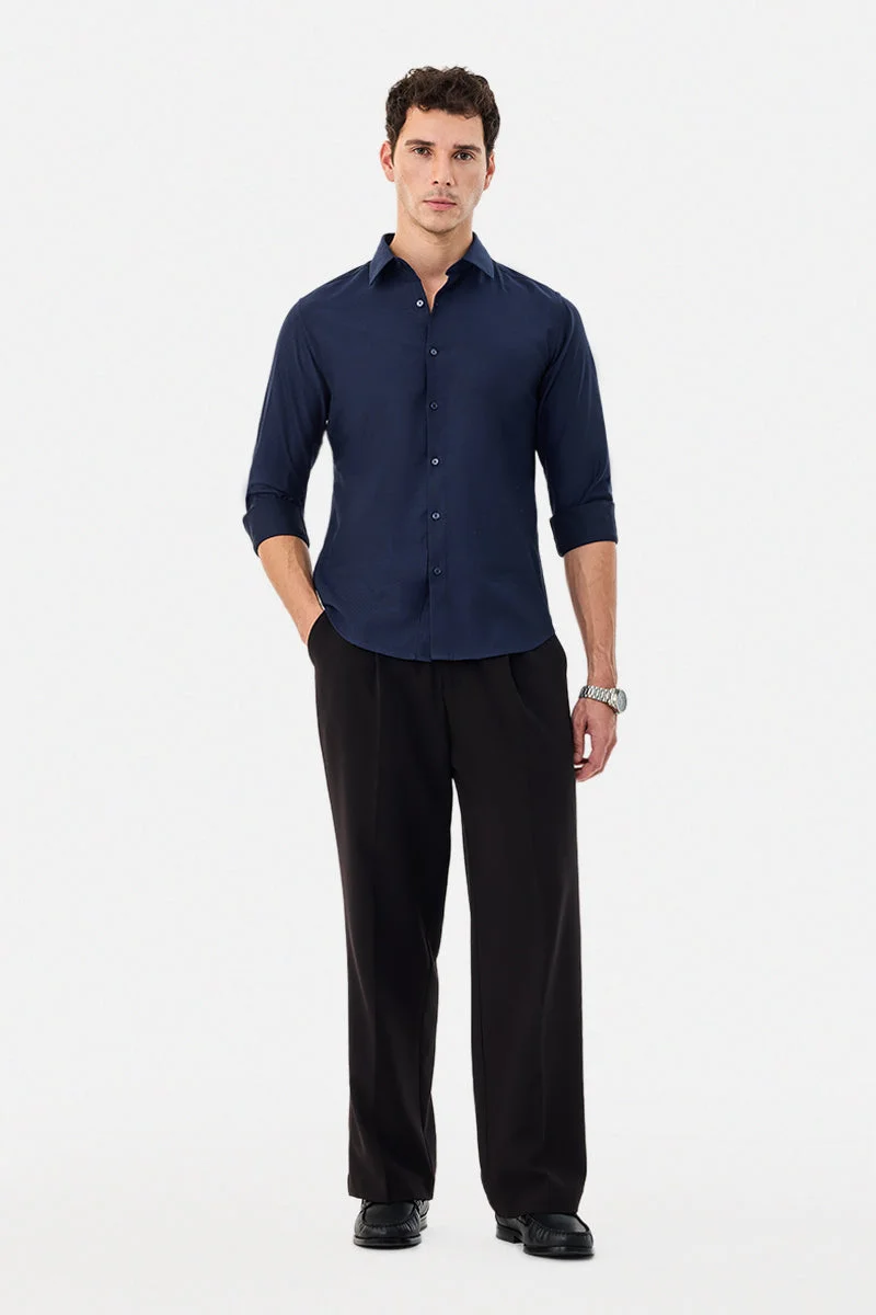 SNITCH 100% Cotton Slim Fit Luxe Shirt