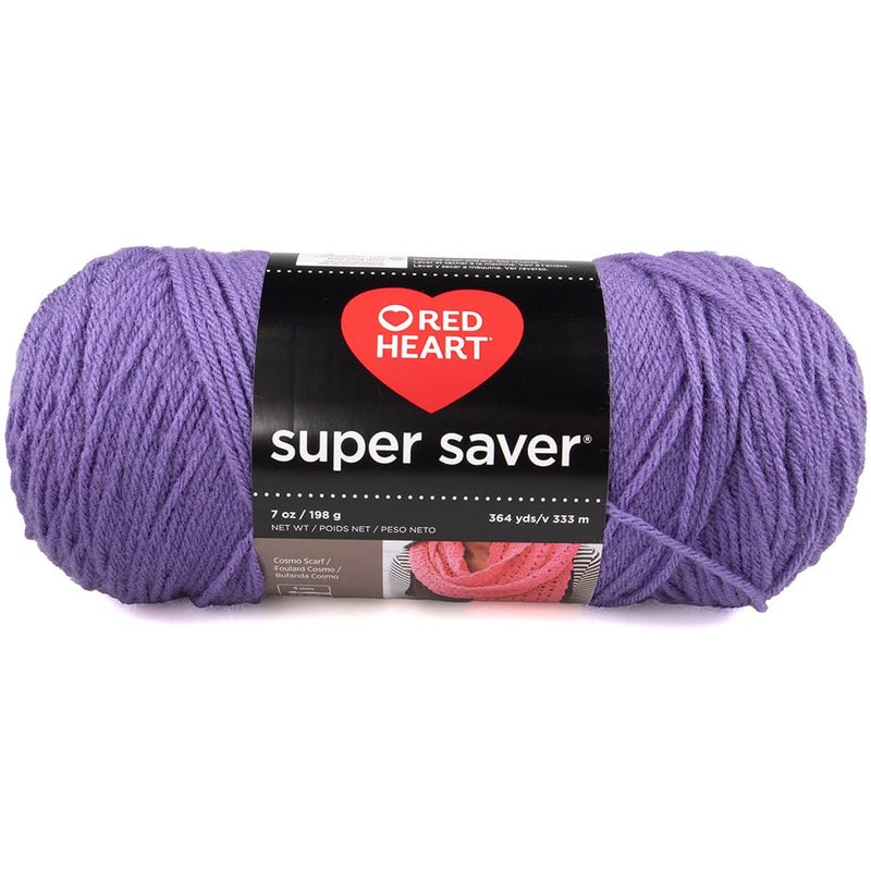 Craft County Size 4 (Medium) 100% Acrylic Fiber Yarn – Variety of Color and Pattern Options – Great for Crochet, Knitting, and Weaving (Lavender) - Image 5