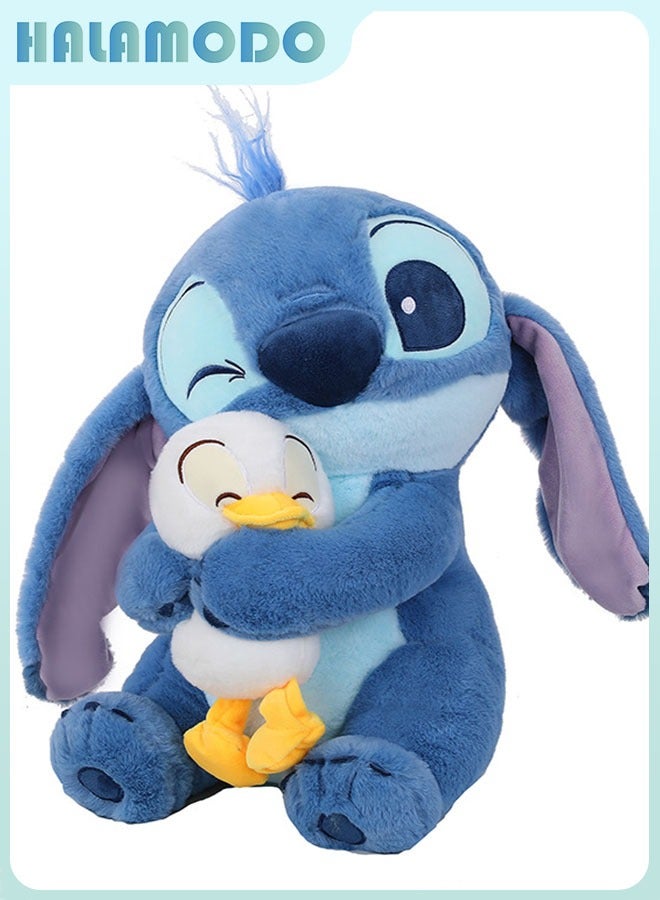HALAMODO Stitch with Duck Plush Toy, 30cm Doll Decoration, Premium Birthday Gift, Desktop Bedroom Living Room Decor, Great Office Stress Relief Doll  - Image 1