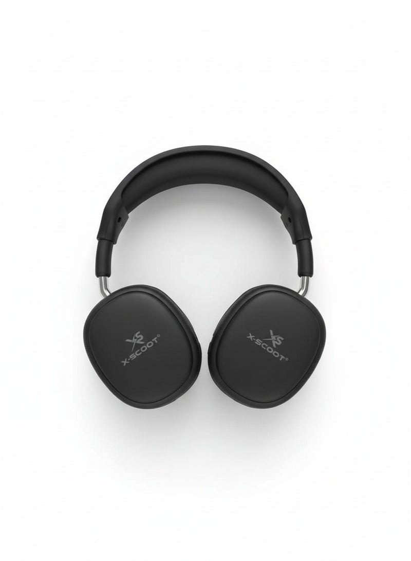 X-SCOOT XS-655 Wireless Bluetooth Headphones, 40mm Deep Bass Drivers, Hands-Free Calls, TF Card & 3.5mm AUX, Extra Soft Cushions, 24H Playtime, USB-C Charging - Image 2