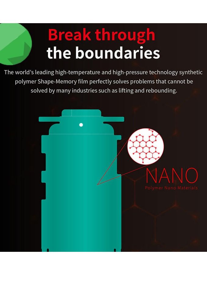 جو-ديز لاصقة حماية للشّاشة 2 في 1 من جيلاتين النانو بتغطية كاملة أمامية وخلفية لهاتف هواوي P40 برو - شفاف - Image 4