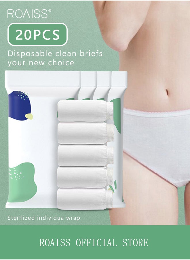 20 Pack Set Women's Disposable Briefs Pregnant Confinement Postpartum Sterile High Stretch Panties Mid-waist Hygiene Soft Underpants Individual Package Underwear White - pzsku/Z7EA638EC827A54E89DDFZ/45/_/1697531115/550d2f7a-5831-4c0d-bb1a-5cfabbbb31b8