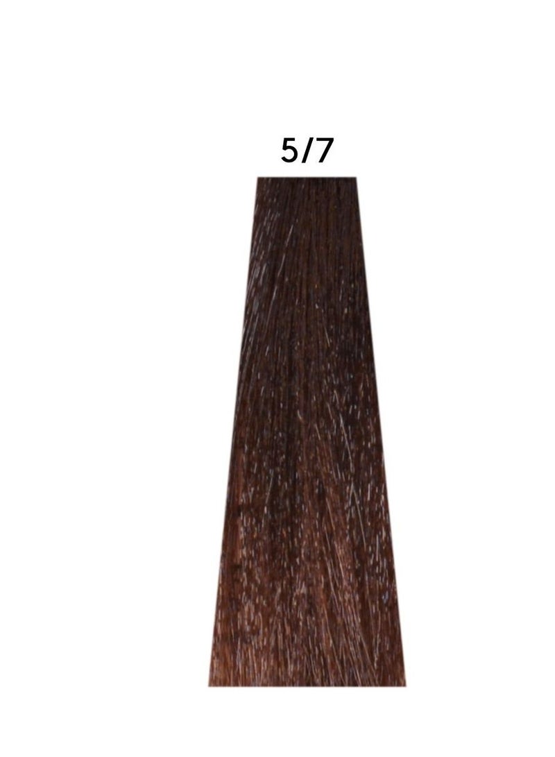 ALTER EGO Technofruit Hair Color 5/7 Light Chestnut Brown 100ml - Image 2
