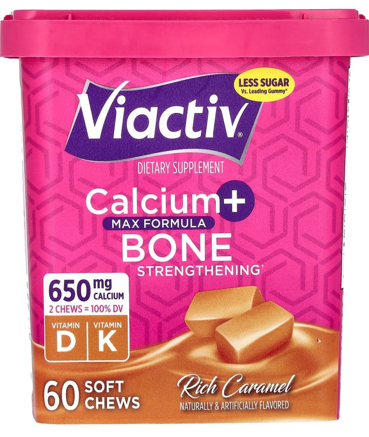 Calcium + Bone Strengthening Max Formula Rich Caramel 60 Soft Chews