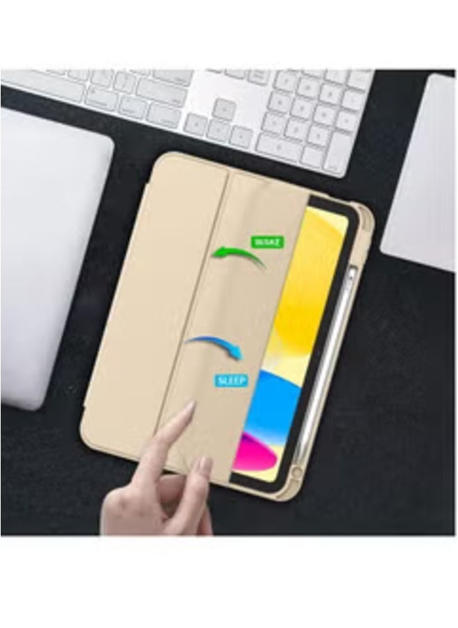Raxoom Off White 360-Degree Rotating Case for iPad Air 5th/4th Gen (10.9") with Pencil Holder & Auto Sleep/Wake - Image 4