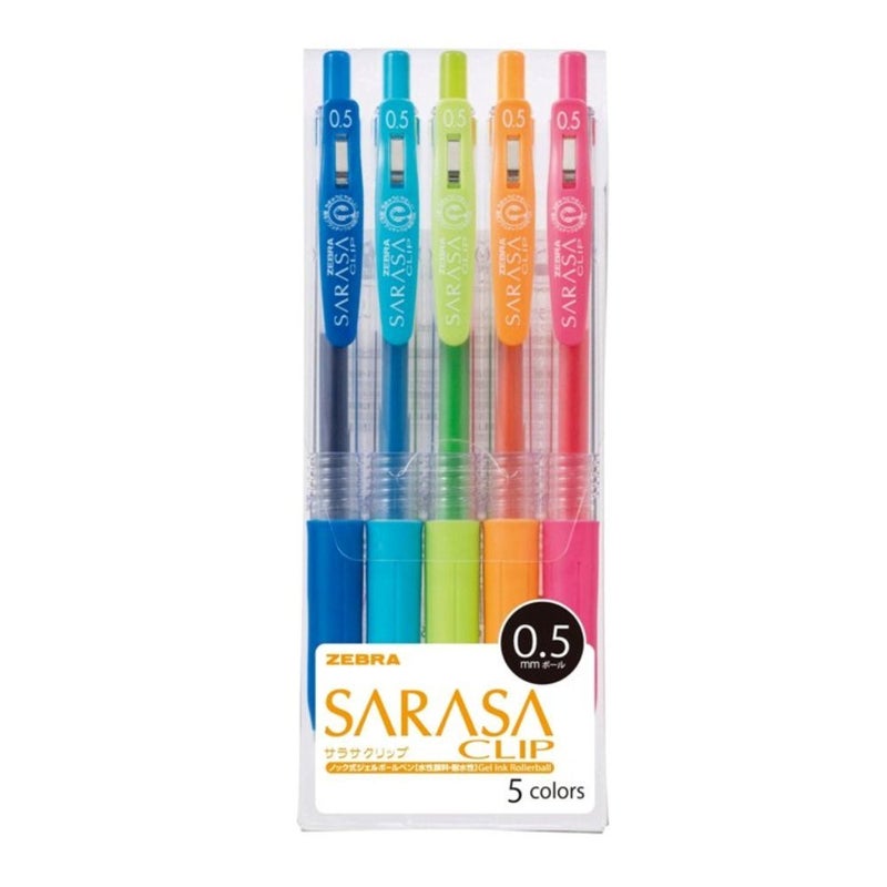 Zebra Technologies ZEBRA Sarasa Clip 05 5 Color Set JJ155CA - Image 2