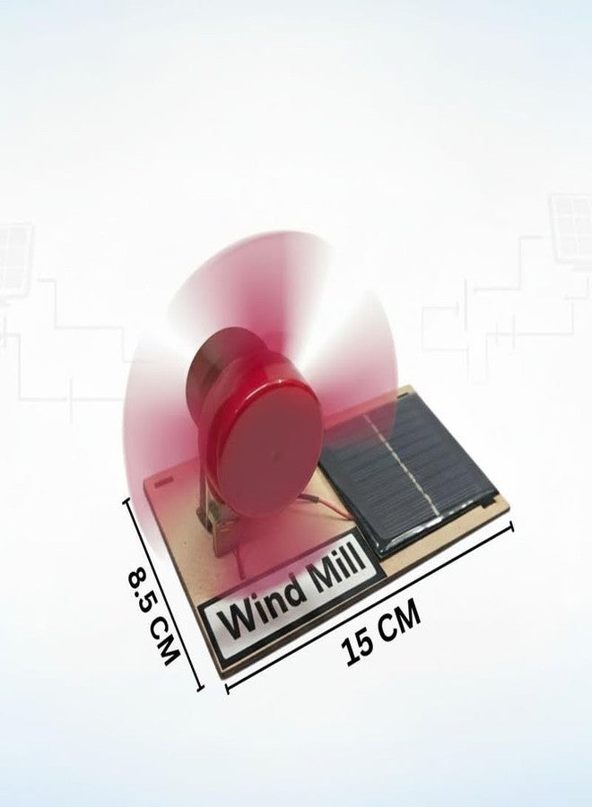 ESPtronics مجموعة أدوات ESPtronics الجاهزة لمشروع علمي STEM، نموذج عملي لطاحونة هوائية تعمل بالطاقة الشمسية، مزودة بلوحة خلايا شمسية، ومروحة لعبة، وتوربين، مناسبة لأطفال المدارس والطلاب - Image 4