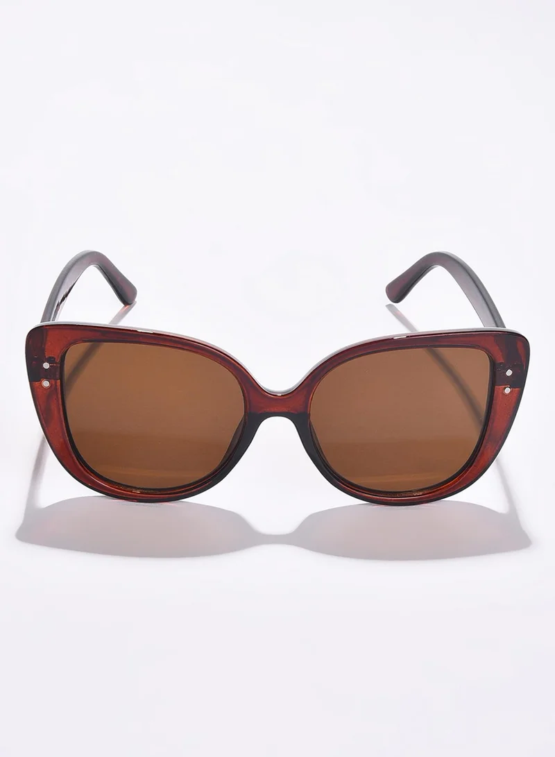 Haute Sauce Brown Lens Brown Butterfly Sunglasses