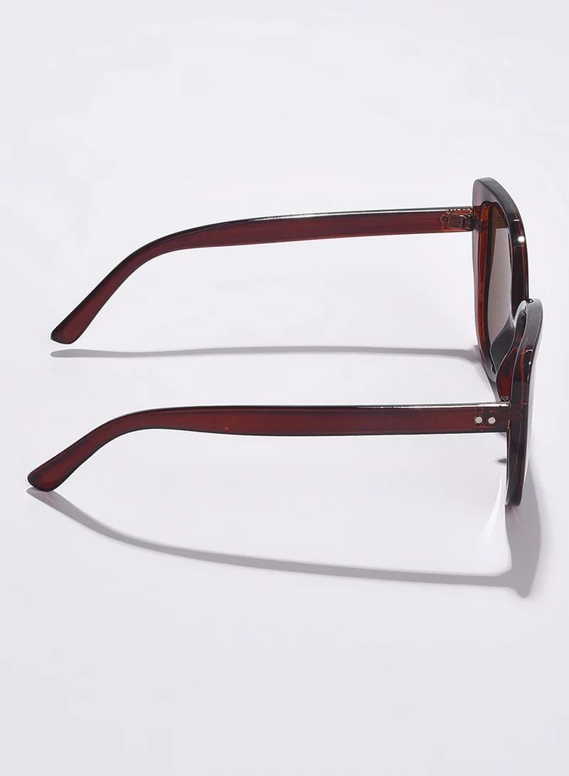 Haute Sauce Brown Lens Brown Butterfly Sunglasses