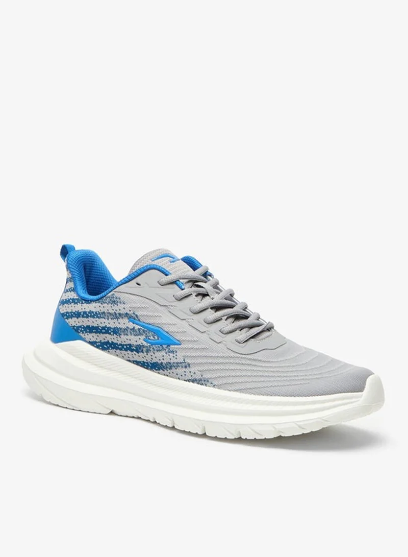 Colourblock Sports Shoes with Lace-up Closure