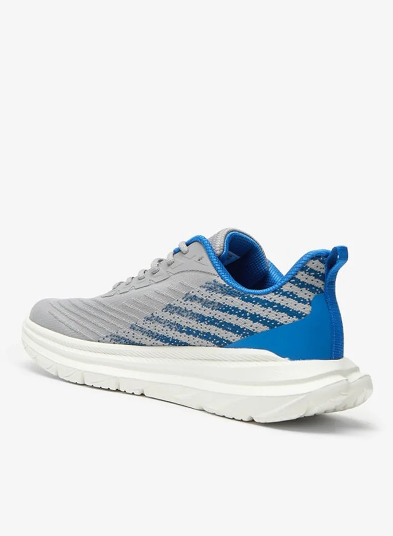 Dash Colourblock Sports Shoes with Lace-up Closure
