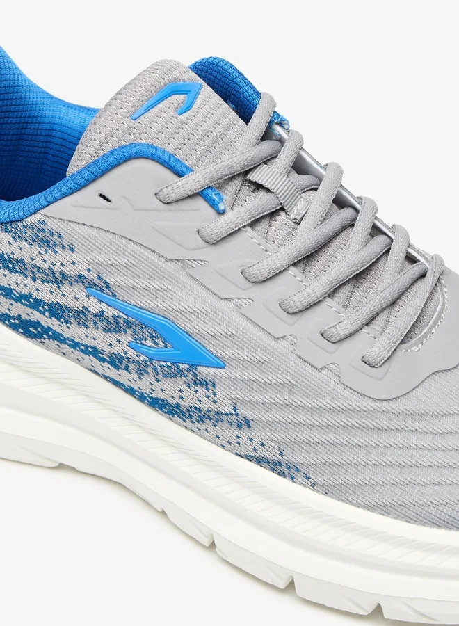Dash Colourblock Sports Shoes with Lace-up Closure
