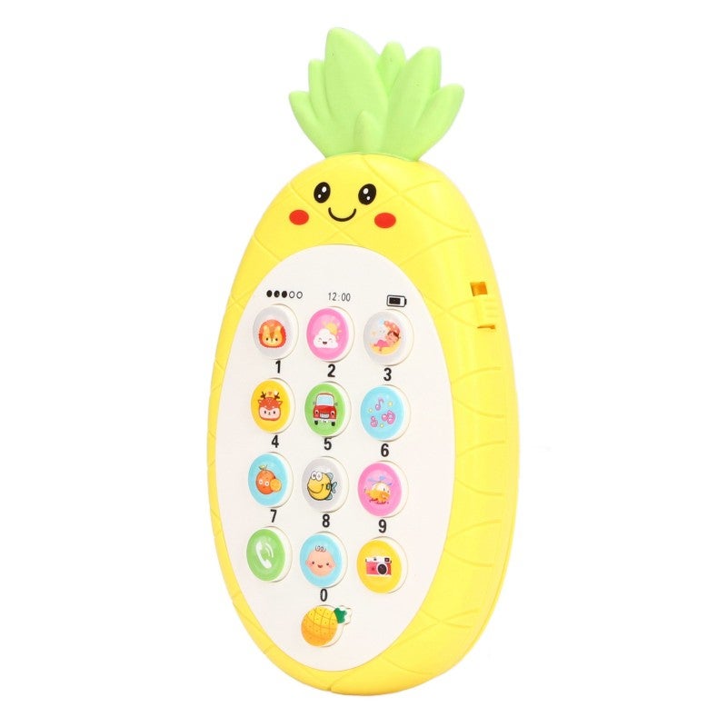 Baby Cell Phone Toy: Soft Silicone Teether, Bright Colors Cool Light - Musical Lullaby Functions, Educational Development for Infant Sensory Learning, Baby Sleep Aid - Image 3