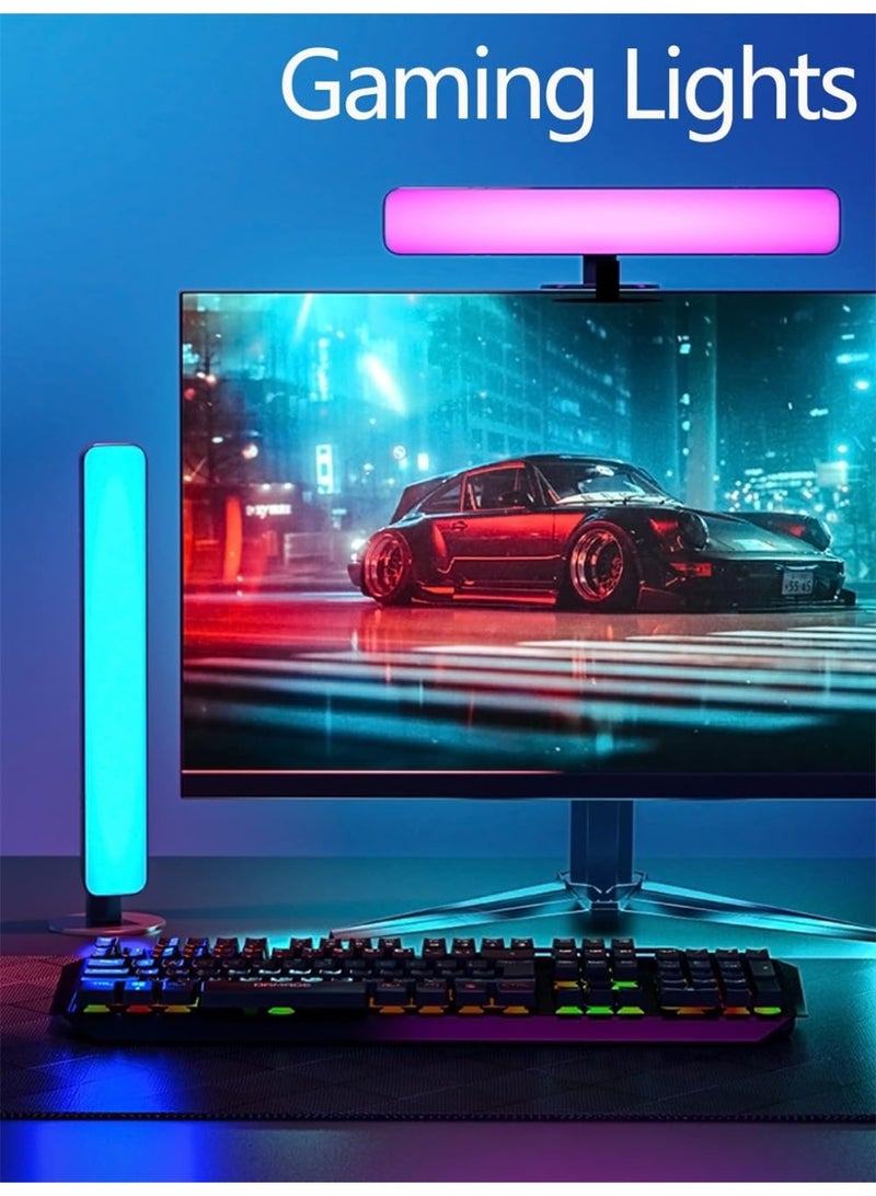 Azonee ضوء الأجواء، ضوء مكتب RGB، أضواء شريط LED، إكسسوارات ألعاب الكمبيوتر، أشياء رائعة لإضاءة الغرفة، أضواء LED تفاعلية مع الصوت، إضاءة مزاجية مناسبة للتلفاز وغرفة النوم - Image 3