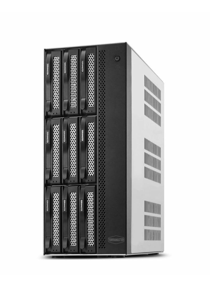 TERRAMASTER T9-500 Pro NAS Storage - 9Bay Core i7 1255U 10-Cores 12-Threads CPU, 16GB DDR5 RAM, Dual 10GbE Ports, Network Attached Storage Peak Performance for Business (Diskless) - Image 2