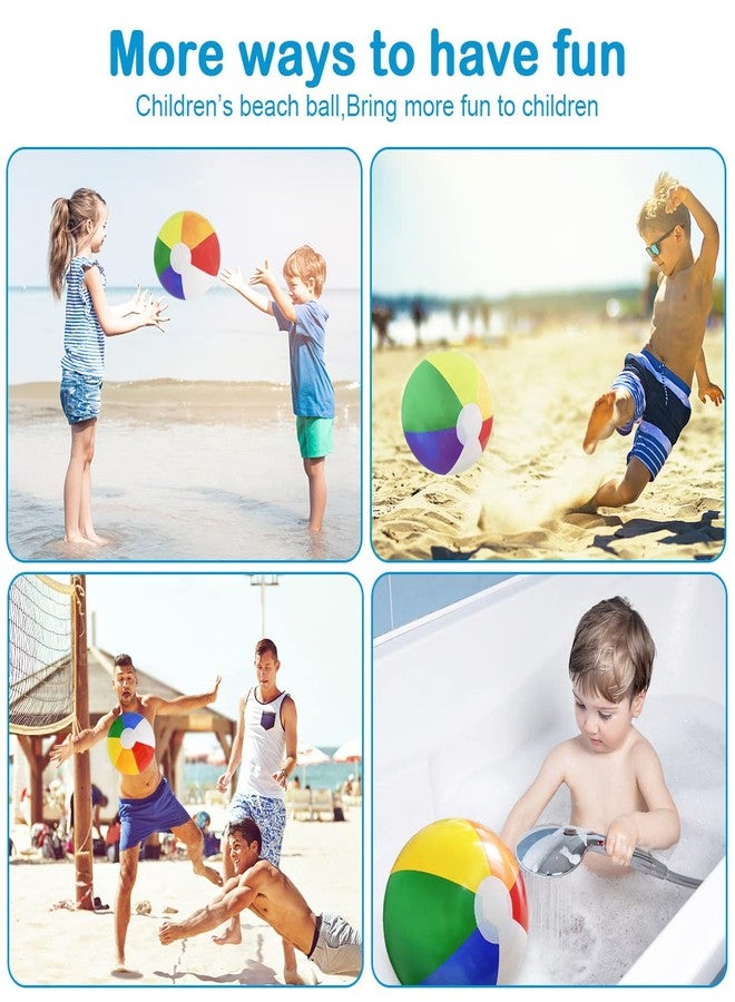 Lamnhin 16'' Beach Balls for Kids - 3 Pack Beach Ball Bulk Inflatable Pool Beach Balls Bulk Hawaiian Tropical Theme Party Decorations Favors Supplies - Image 5