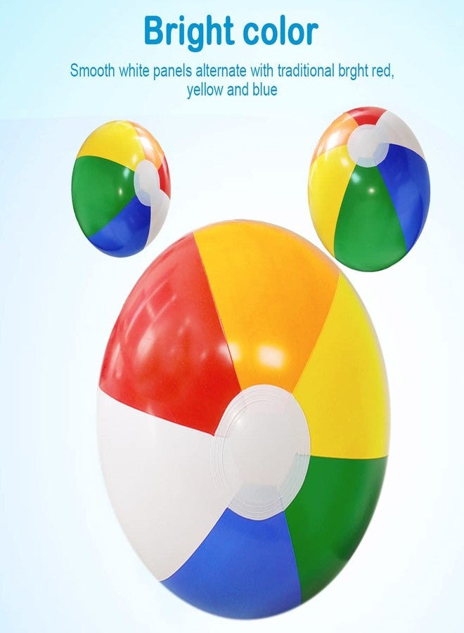 Lamnhin 16'' Beach Balls for Kids - 3 Pack Beach Ball Bulk Inflatable Pool Beach Balls Bulk Hawaiian Tropical Theme Party Decorations Favors Supplies - Image 4