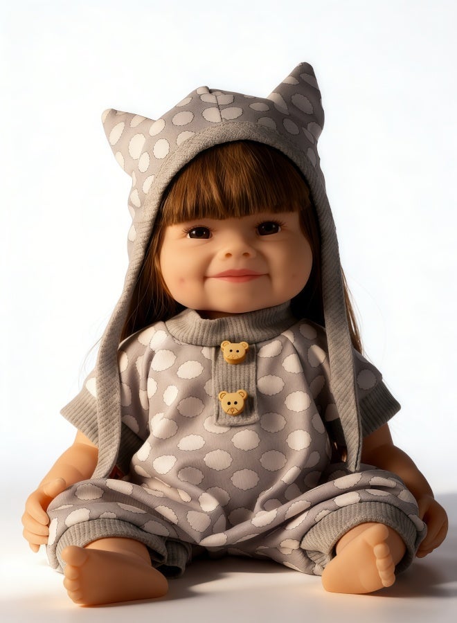 Baby doll，lifelike baby doll，3D simulated series baby doll,Ultra-Soft Realistic Companion - Image 1