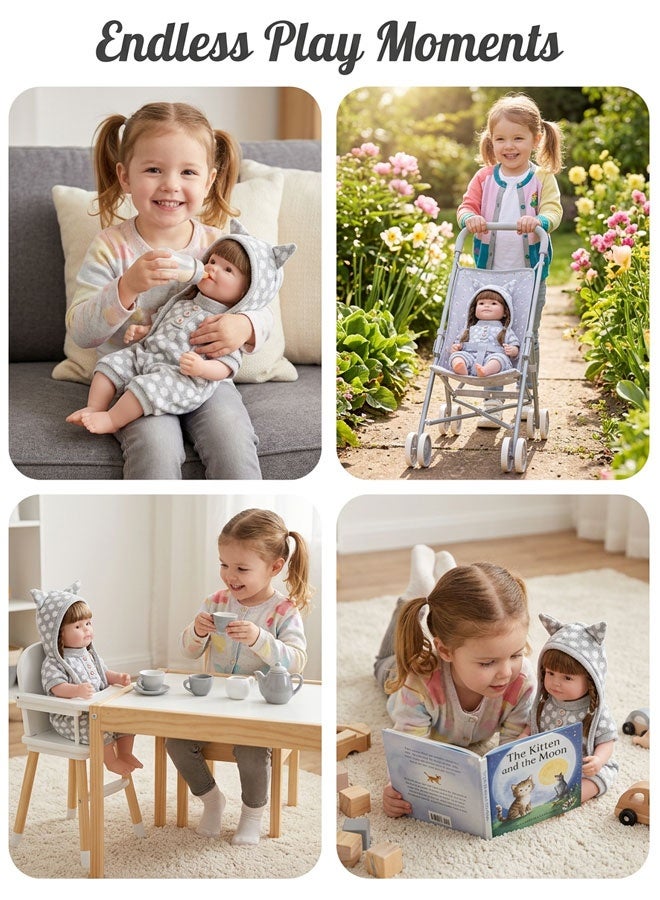 Baby doll，lifelike baby doll，3D simulated series baby doll,Ultra-Soft Realistic Companion - Image 4