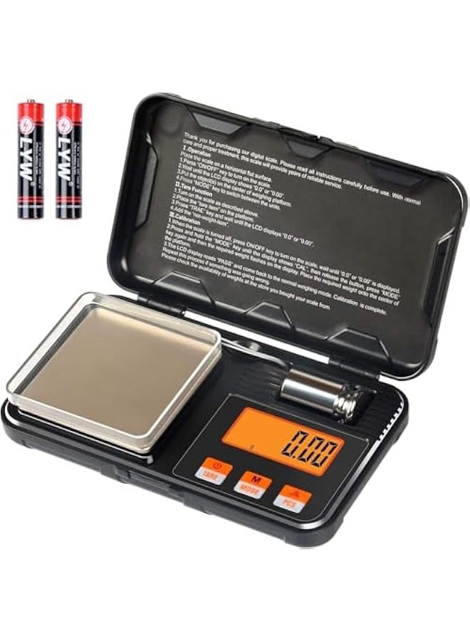 Beauenty Digital Scale 200G X 0.01G GRAM Scale With Pocket Size, 50G Calibration Weight,6 Units Conversion, Lcd Back-Lit Display, Use For Jewelry/Medicine/Food/Powder/Coin - Image 1