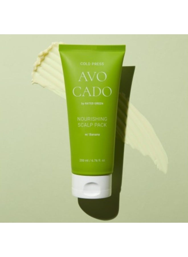 Rated Green Cold Press Avocado Nourishing Scalp - Damaged Hair 200ml - Image 4