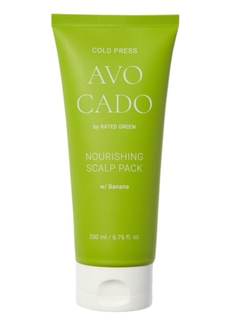 Rated Green Cold Press Avocado Nourishing Scalp - Damaged Hair 200ml - Image 1