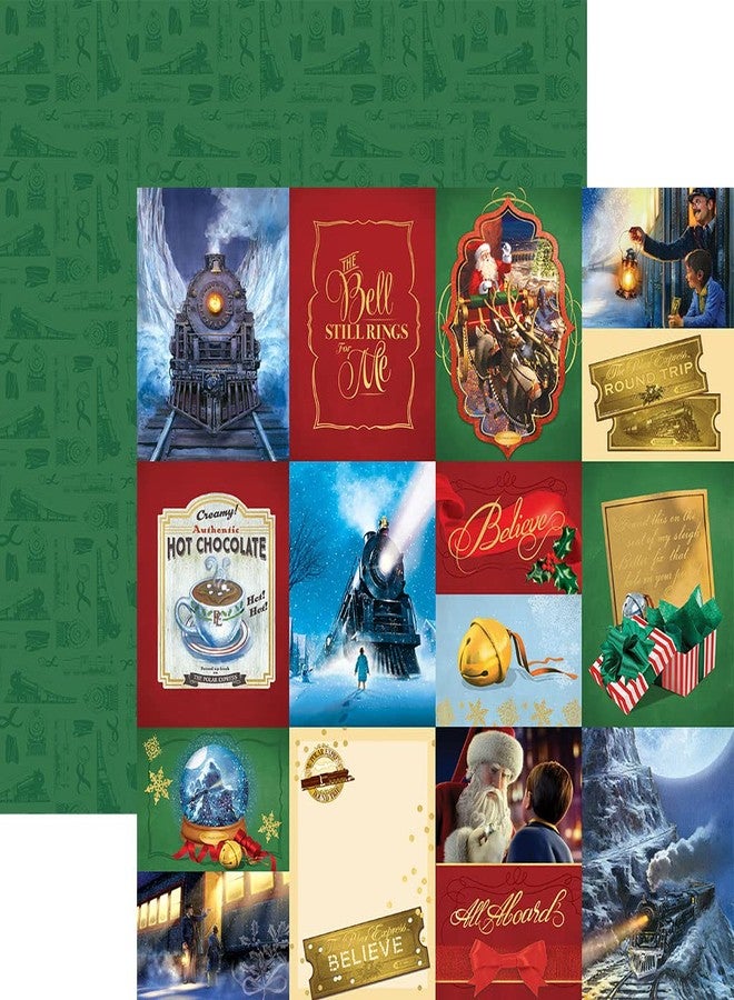 Paper House Productions The Polar Express 12" x 12" 9-Sheet Decorative Double Sided Paper Pack for Scrapbooking and Crafts - Image 2