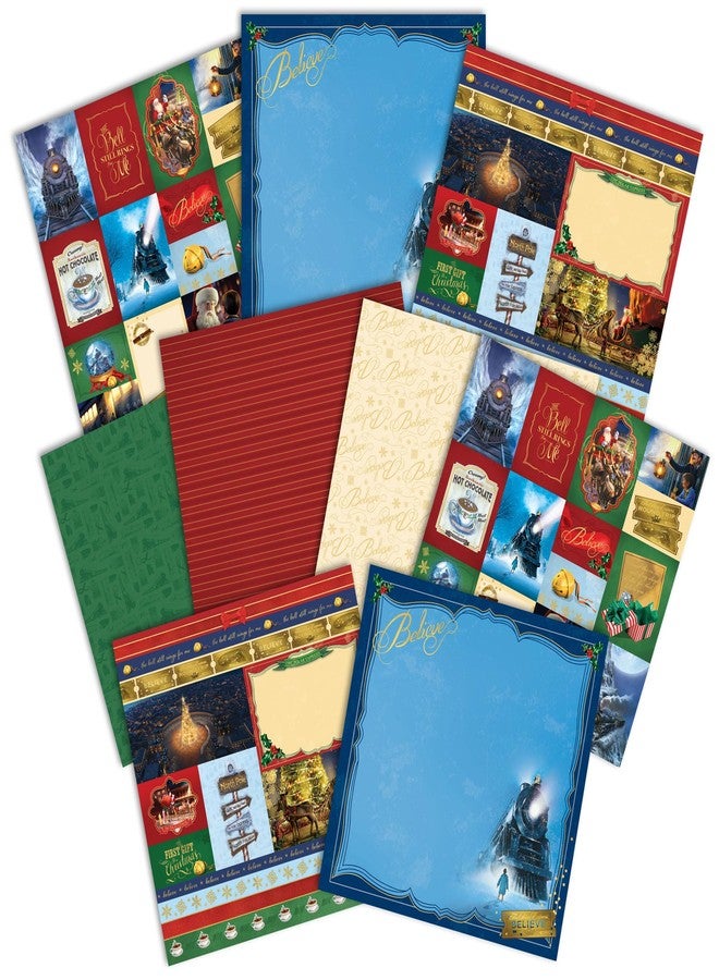 Paper House Productions The Polar Express 12" x 12" 9-Sheet Decorative Double Sided Paper Pack for Scrapbooking and Crafts - Image 1