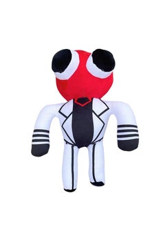 Generic Funny And Scary Doll Rainbow Friends Stuffed Plush Toy White/Red 30CM 