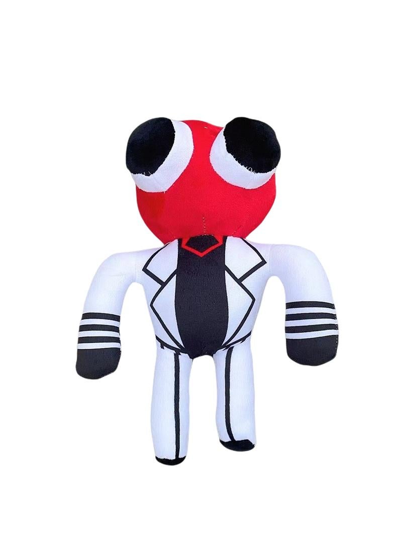 Funny And Scary Doll Rainbow Friends Stuffed Plush Toy White/Red 30CM 
