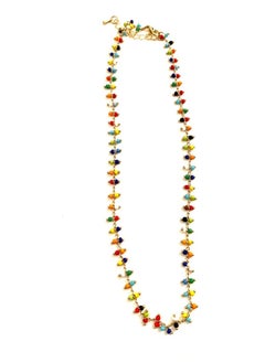 Colorful studs necklace