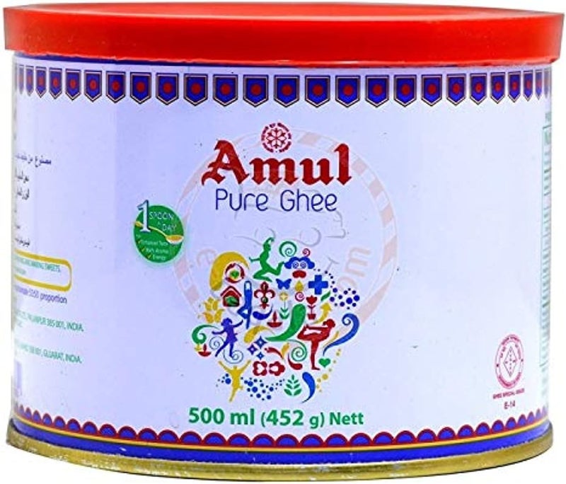 Amul Pure Ghee - 500 ml Tin - Image 1
