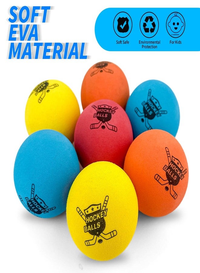 Pandahero 24-Pack Mini Knee Hockey Balls for Indoor Play - Soft Foam Balls for Floor Hockey & Mini Sticks - Easter Gifts & Easter Basket Stuffers for Toddler Kids Boys Girls - Image 2