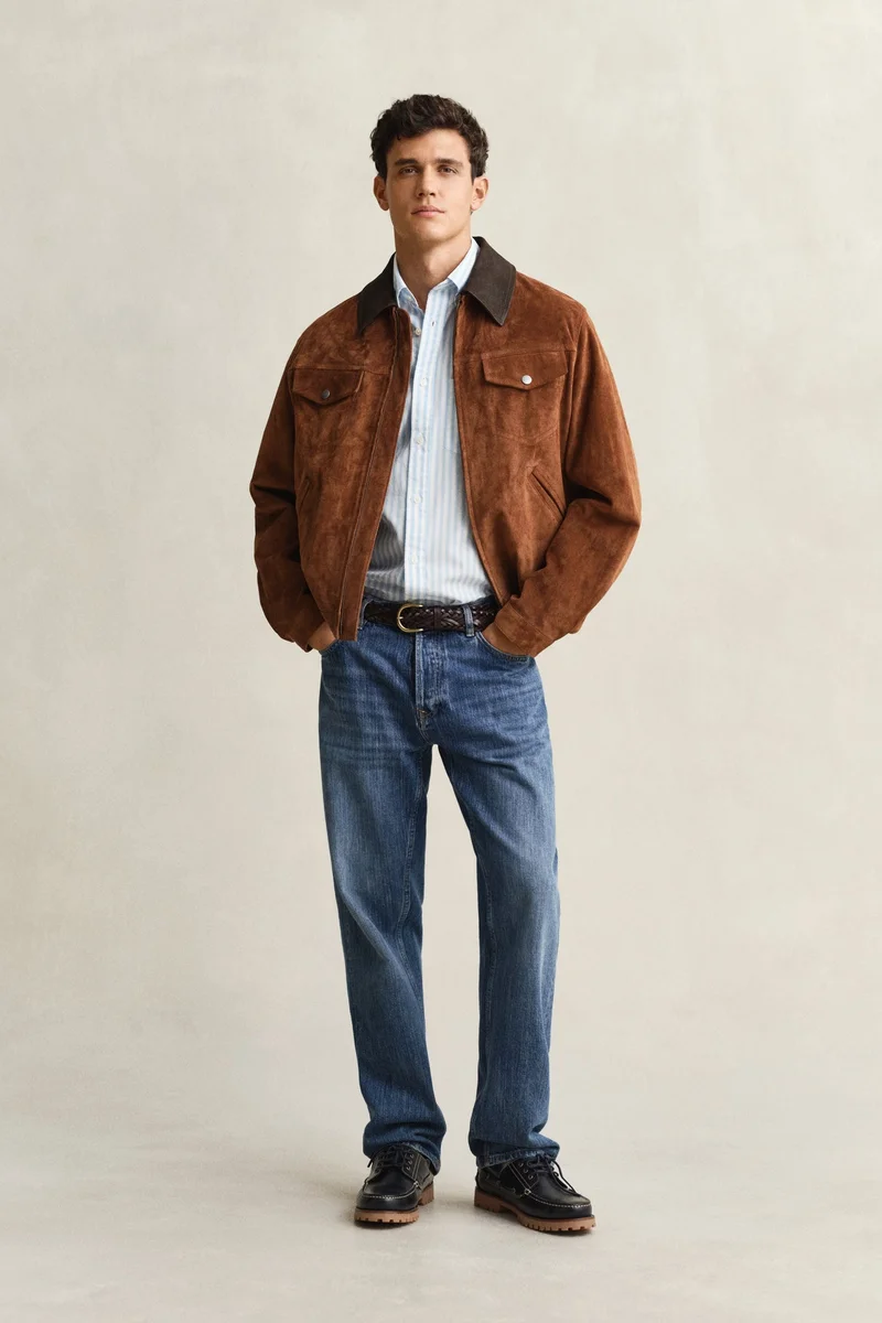 GANT  Regular Classic Poplin Stripe Shirt for Men | Best Price UAE