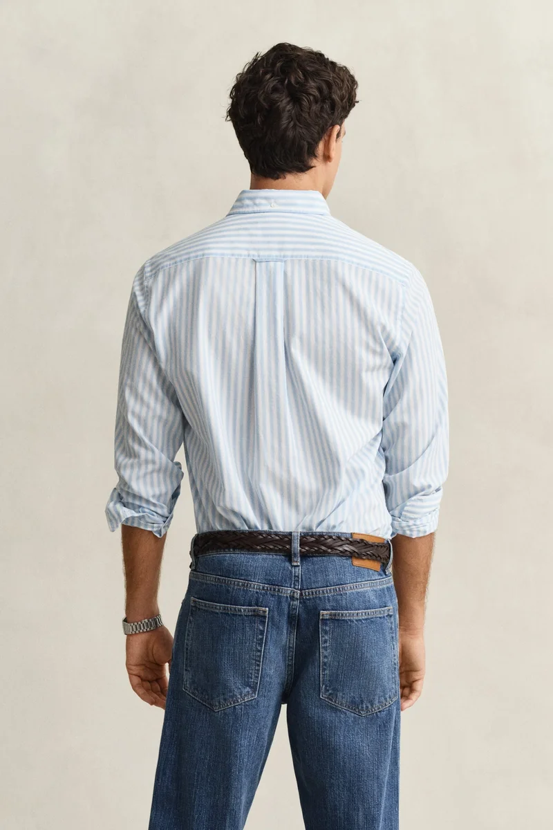 GANT  Regular Classic Poplin Stripe Shirt for Men | Best Price UAE