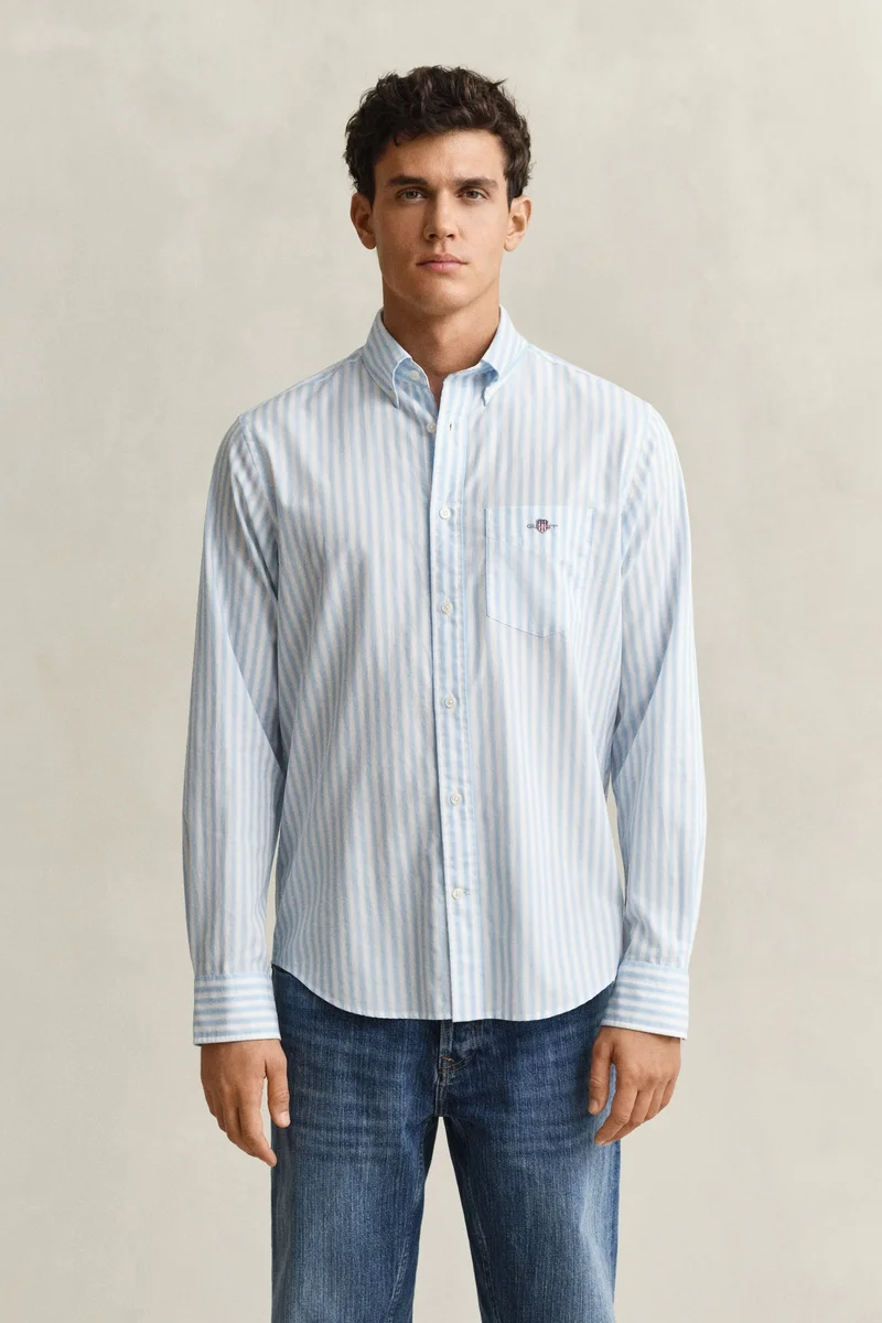 GANT Regular Classic Poplin Stripe Shirt