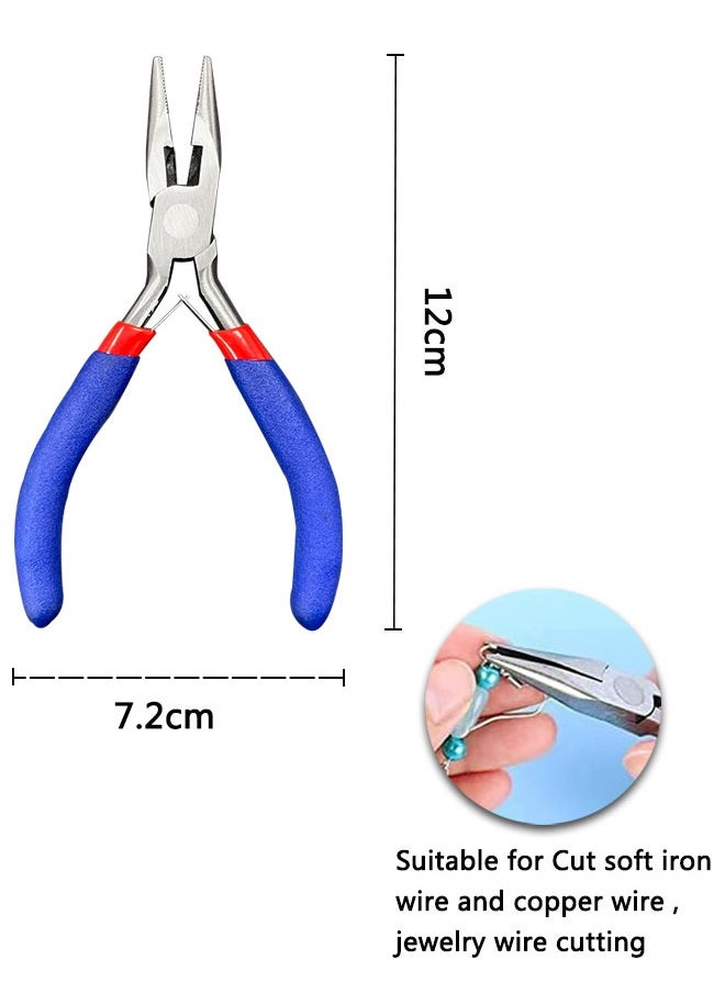 HAWAWA - 5 Pcs Mini Pliers Set, Multi-function Pliers Tool Set, Needle Nose Pliers, Long Nose Pliers, Linesman Pliers, Diagonal Pliers, End Cutting Pliers for Electronic Repair. - Image 1
