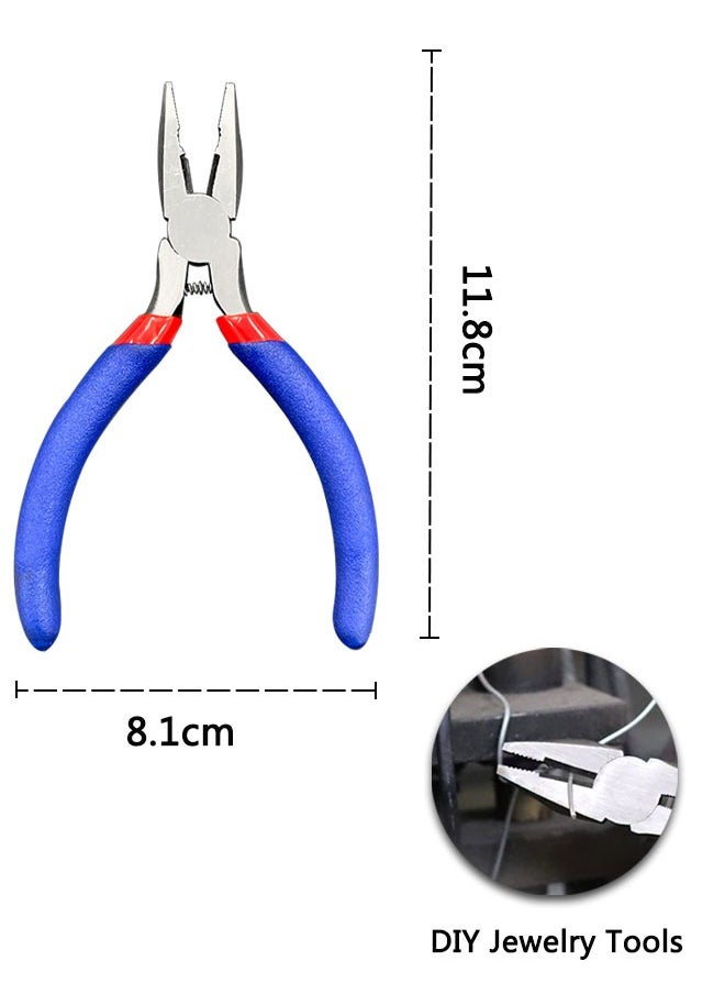 HAWAWA - 5 Pcs Mini Pliers Set, Multi-function Pliers Tool Set, Needle Nose Pliers, Long Nose Pliers, Linesman Pliers, Diagonal Pliers, End Cutting Pliers for Electronic Repair. - Image 1