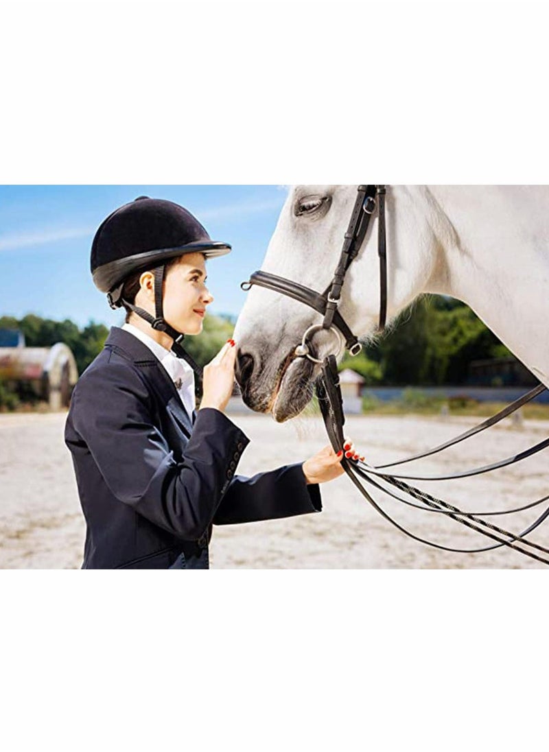 KASTWAVE 18 Inches Real Riding Crop English Whip, with Genuine Leather, Top Premium Quality Crops, Equestrianism Horse Crop Black Horse Whip Leathe  - Image 4