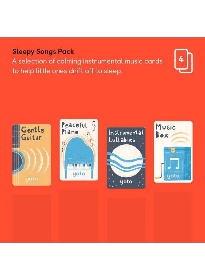 YOTO Sleepy Songs Pack - 4 Kids Musical Cards For Use With Player & Mini All-In-1 Audio Player, Educational & Screen-Free Listening With Relaxing Music For Naptime Bedtime & Winding Down - Image 2