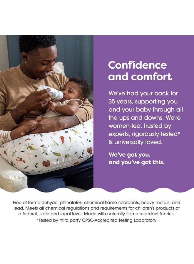 Boppy Nursing Pillow Cover, Neutral Plants and Animals, Single Cover, Easy-On Slipcover with Extra Soft 100% Polyester Microfiber Fabric for The Redesigned Nursing Pillow - Image 5