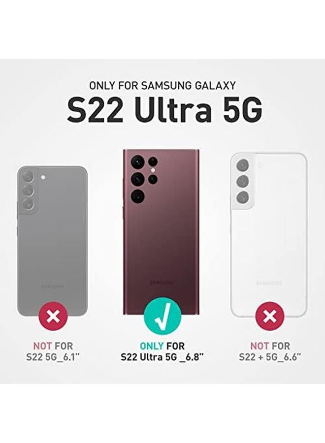 Supcase Unicorn Beetle Pro Series Case For Samsung Galaxy S22 Ultra 5G 2022 Release Full Body Dual Layer Rugged Belt Clip And Kickstand Case Without Built In Screen Protector Black - Image 1