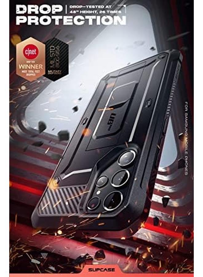 Supcase Unicorn Beetle Pro Series Case For Samsung Galaxy S22 Ultra 5G 2022 Release Full Body Dual Layer Rugged Belt Clip And Kickstand Case Without Built In Screen Protector Black - Image 2