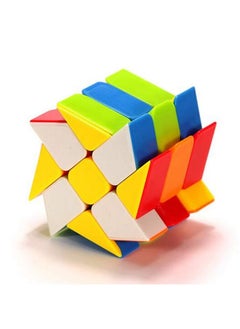Kiditos Moyu Windmill Cube 3X3 Shape Mod Twisty Puzzle Stickerless Cube, Multicolour  - Image 2
