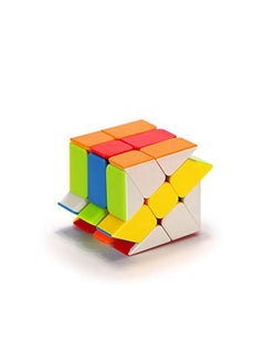 Kiditos Moyu Windmill Cube 3X3 Shape Mod Twisty Puzzle Stickerless Cube, Multicolour  - Image 4