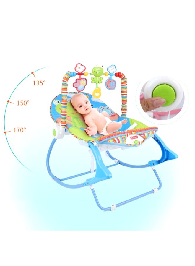 Tiibaby Musical Baby Rocker | Rocking Chair for Infants to Toddlers | with Vibrating Rocking and Soothing Toys for Toddlers | Suitable from Birth - Image 3