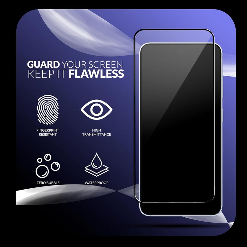 ShieldTech Back Cover Case + Screen Protector for Samsung Galaxy F07 | Transparent & Black Mobile Phone Back Cover Case for Samsung Galaxy F 07 / Samsung F07 | TPU & PC Black Mobile Phone Back Cover - Image 2