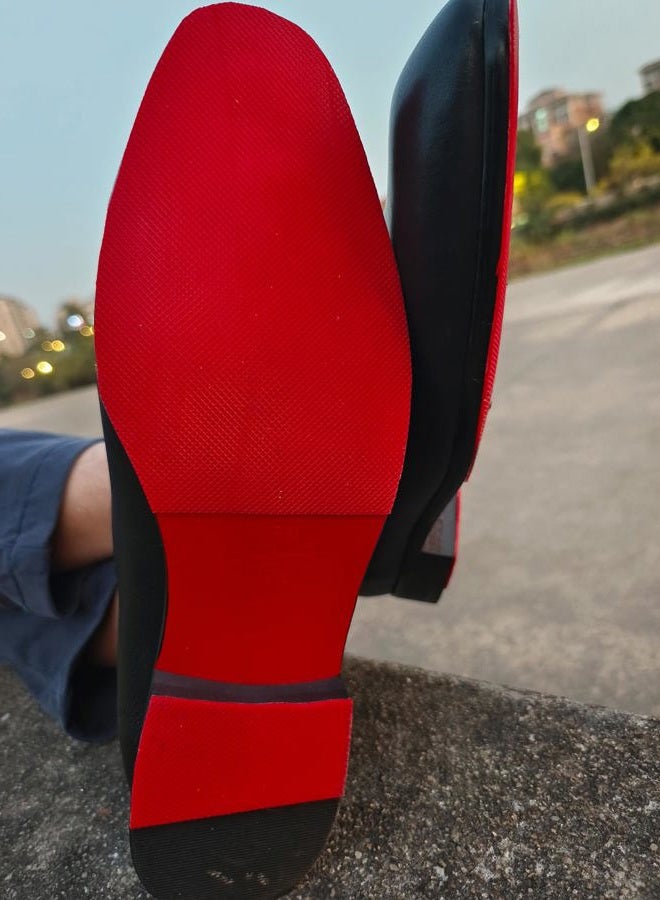 CZBYXA12 Red Bottoms Shoe Sole Protector Sole Guard Compatible with Christian Louboutin Mens and Womens Shoes,Self-Adhesive Shoe Sole Guard Replacement for Louboutin Shoes(8.0"x4.0",Red-2Pairs) - Image 2