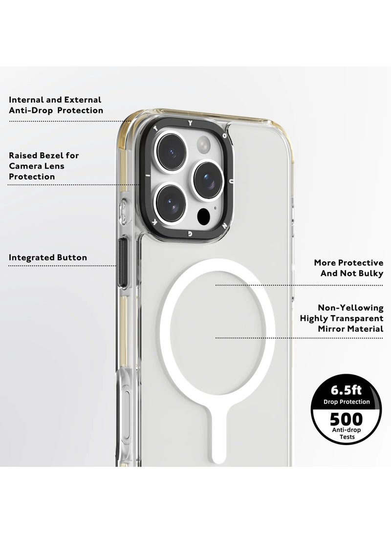 يونج كيت حافظة يانج كيت الشفافة اللامعة لجهاز آيفون 16 برو ماكس، مقاومة للصدمات، مقاومة للخدوش، حماية شاملة من جميع الاتجاهات، وضوح دائم، تم اختبارها بأكثر من 500 سقوط - Image 3